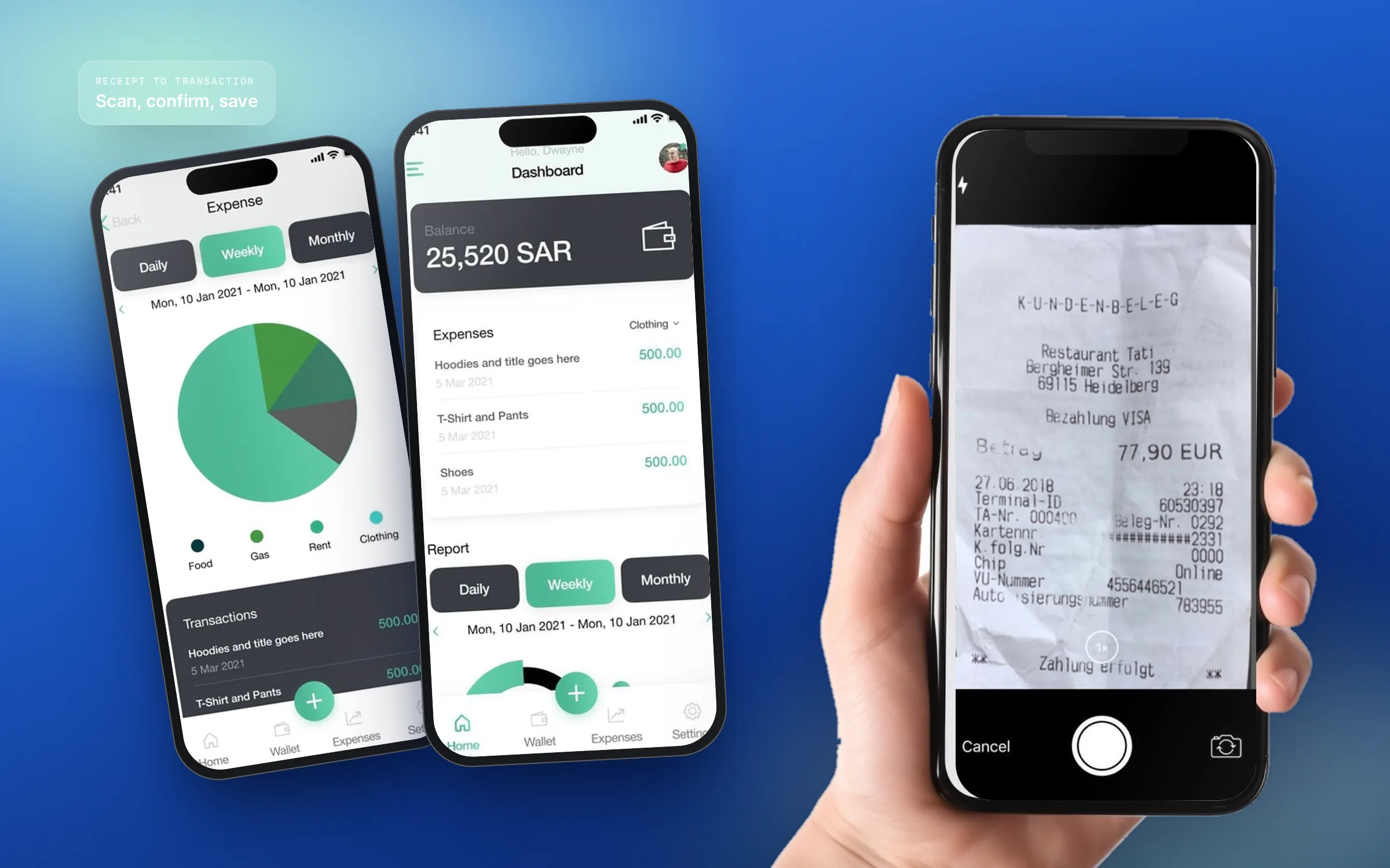 Balance: screens from the project